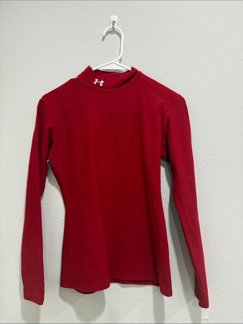 Under Armour Red Athletic Long Sleeve Top
